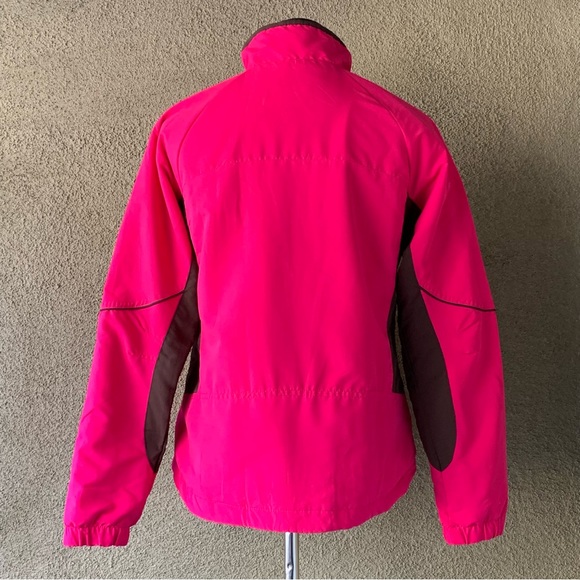 “Danskin” Hot Pink & Brown Fleece-Lined Athletic Jacket size M - Picture 3 of 10